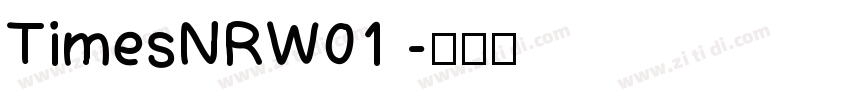 TimesNRW01 字体转换